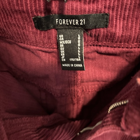 Forever 21 Burgundy Corduroy Skirt - Picture 4 of 4